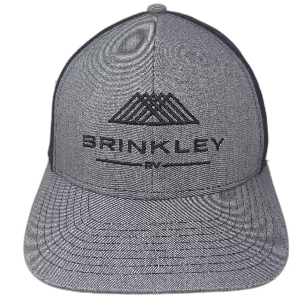 Beyond Brinkley RV Trucker Hat Gray Black One Size Snapback Embroidered Mesh Cap